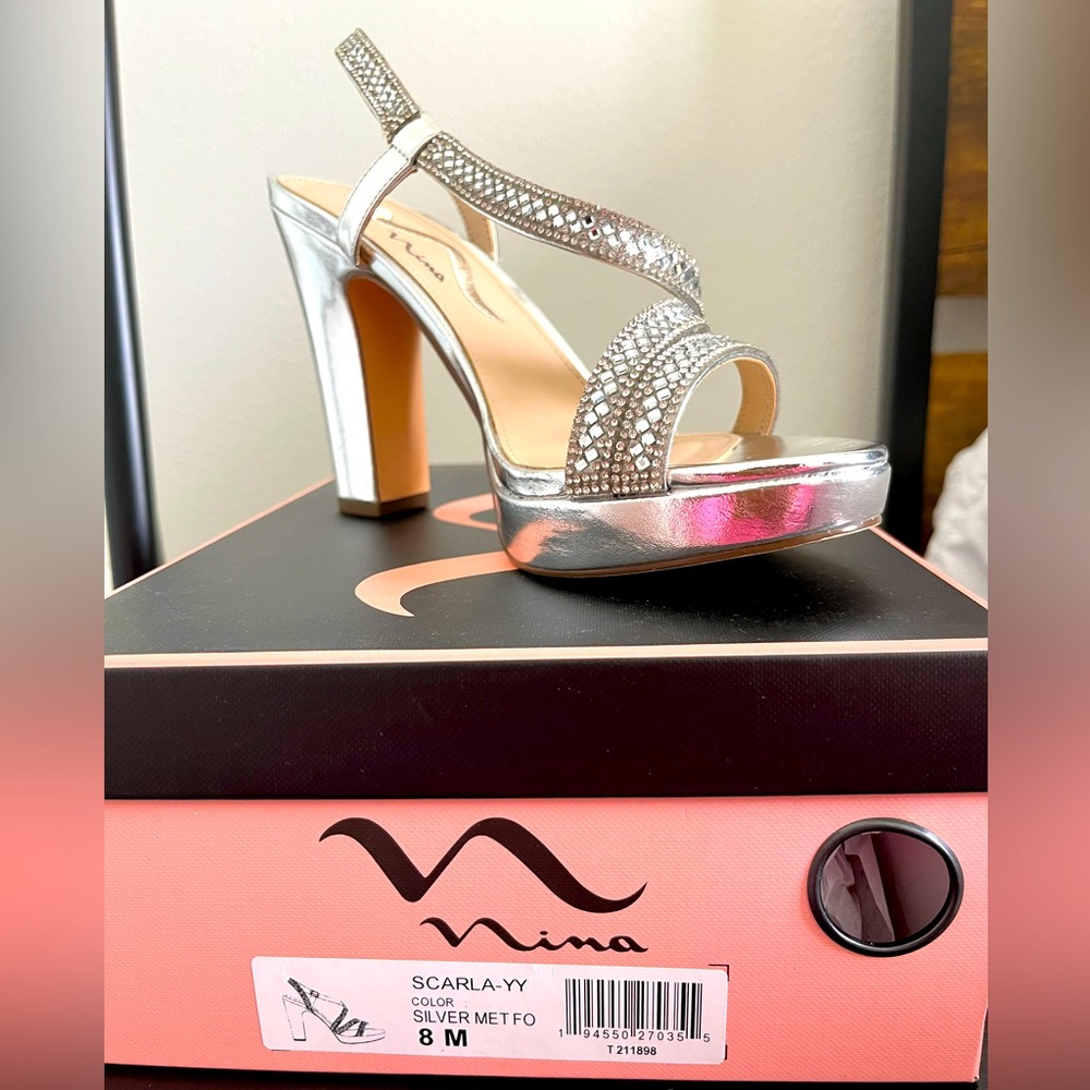 Nina Women's Silver Heels